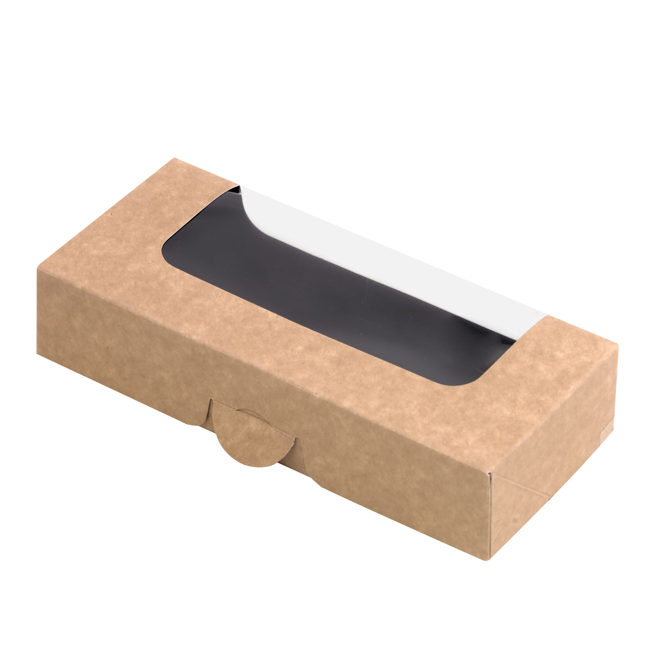 PacknWood 210SUWINA09 Kraft Sushi Box With Window 6/8pcs