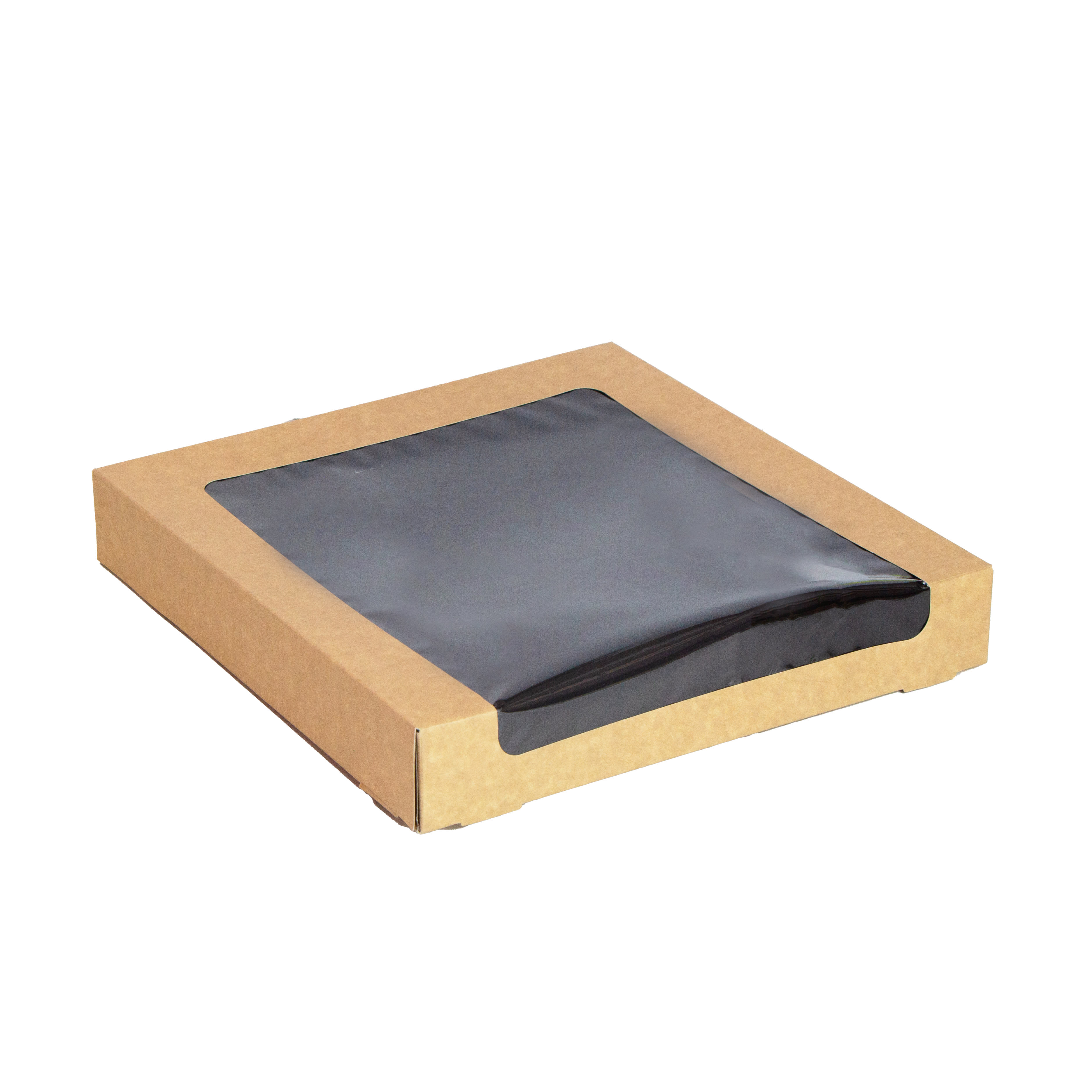 PacknWood 210SUWINA2525 Kraft Sushi Box With Window 40/60pcs