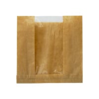 PacknWood 210SVIS1717 Brown Kraft Bag with Window