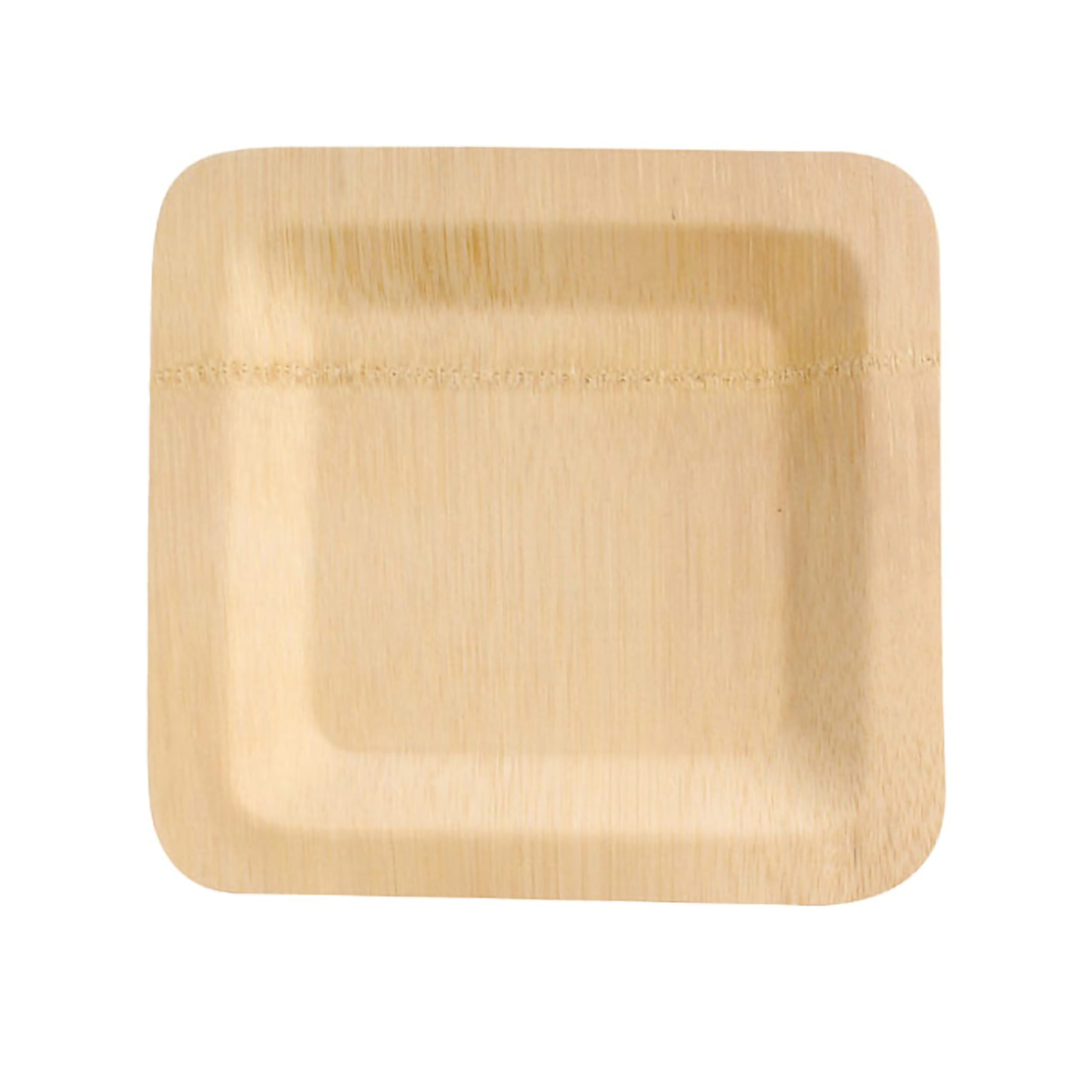 PacknWood 8NPBVNER11SQ Bamboo Veneer Square Plate