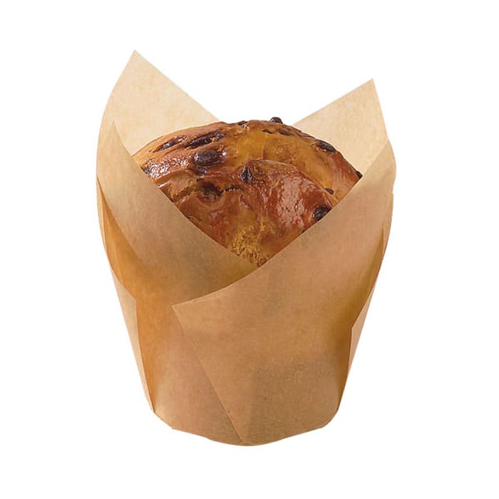 PacknWood 8NPCPST3M Tulip Brown Baking Cup