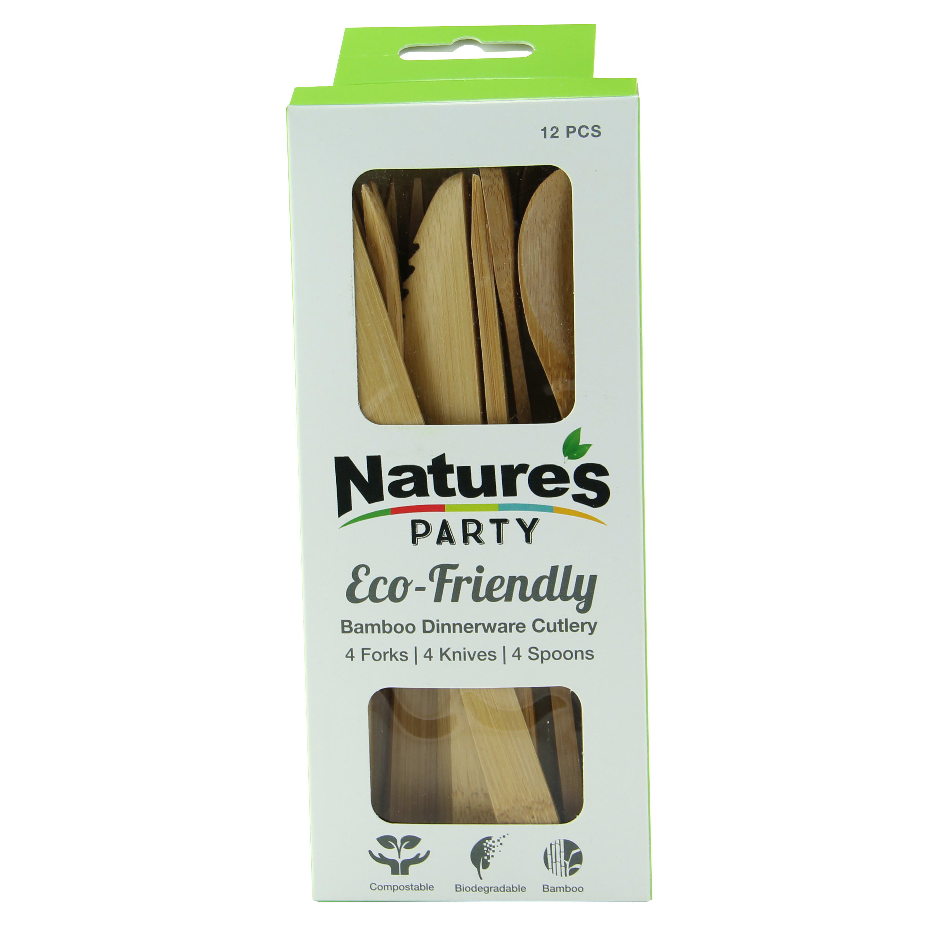PacknWood 8NPCVBAK121B BAMBI Bamboo Cutlery Kit