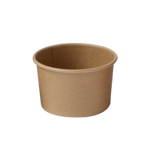 PacknWood 8NPPOB90 Kraft paper cup for hot and cold food