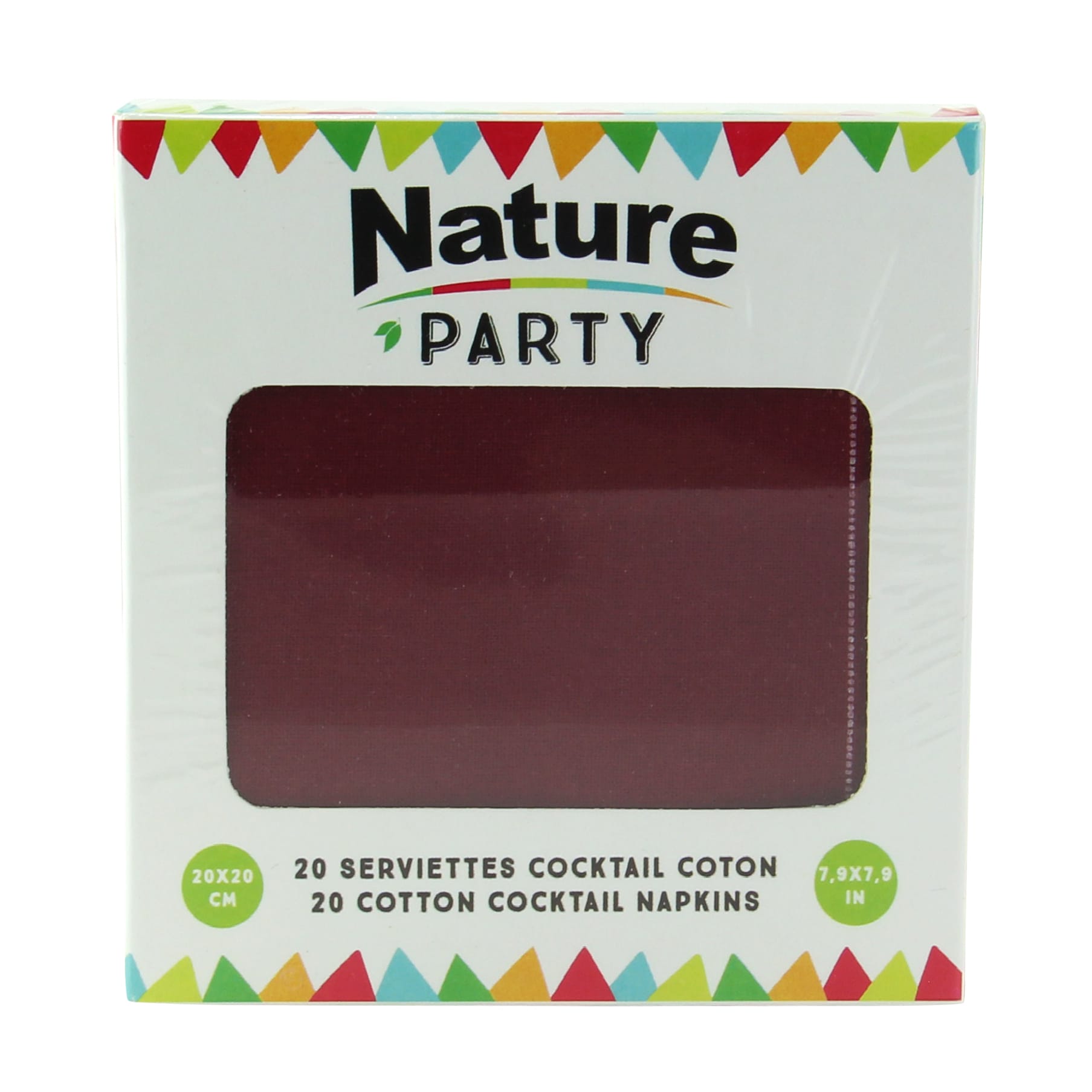 PacknWood 8NPSVCR20RD Luxury Red Vine Cotton Cocktail Napkin.