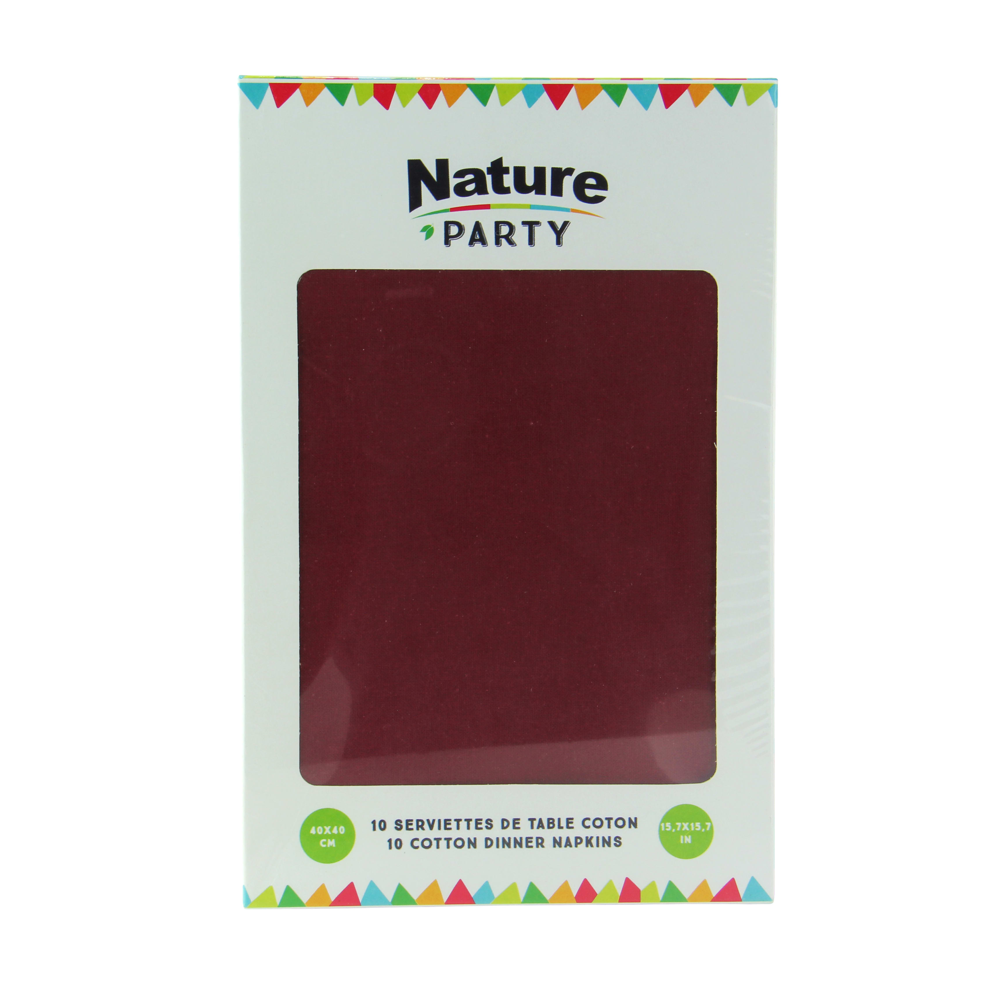 PacknWood 8NPSVCR40RD Luxury Red Wine Cotton Table Napkin.