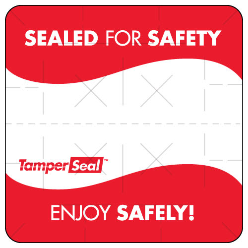 Daymark IT119540 Tamper-Evident Labels 2" x 2"