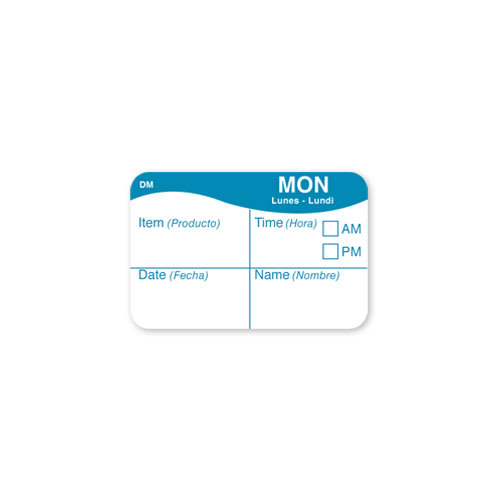 Daymark IT110032-1-MON Day of the Week 1" x 1.5" Labels