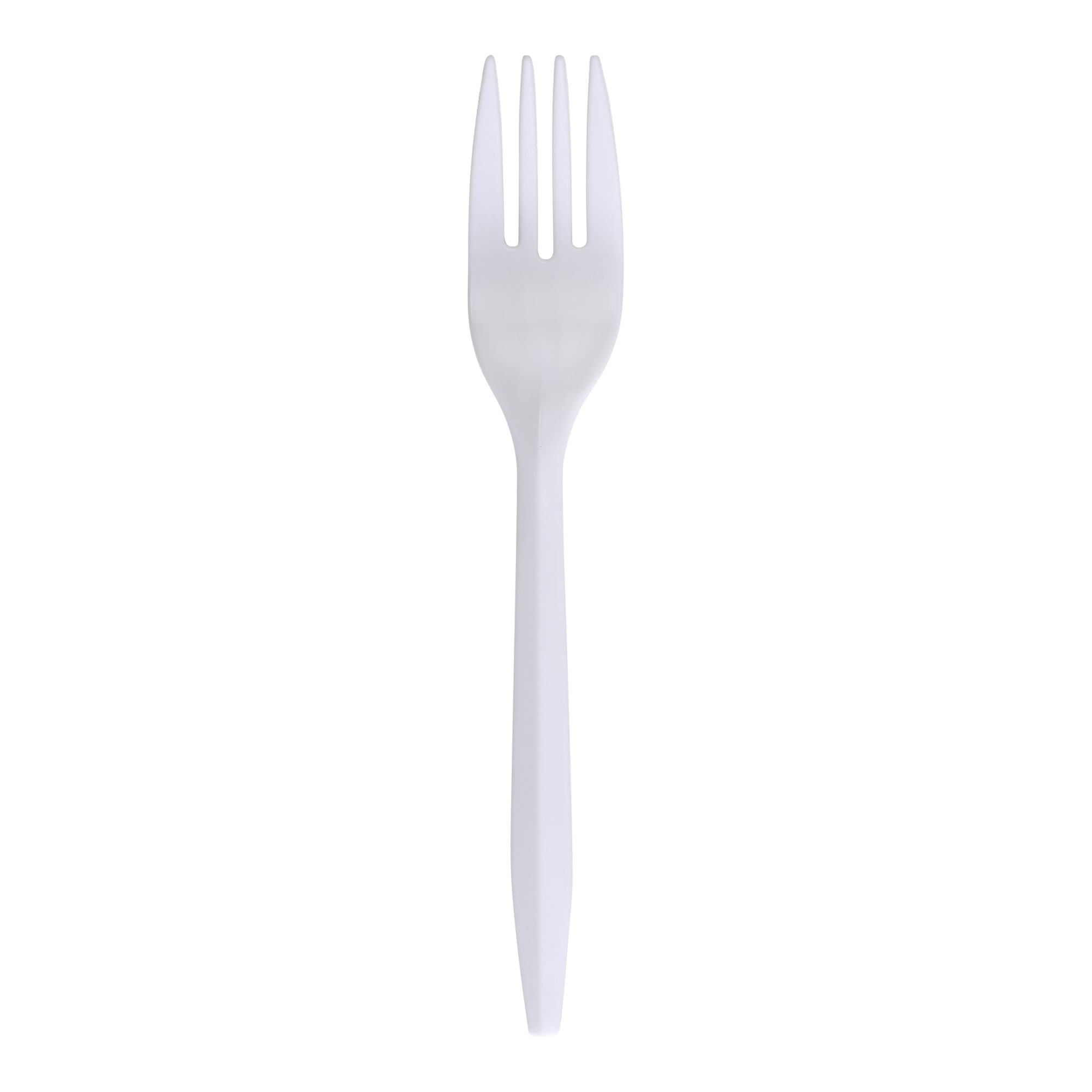 Empress E175001 Medium Weight Fork Polypropylene White Dense Pack