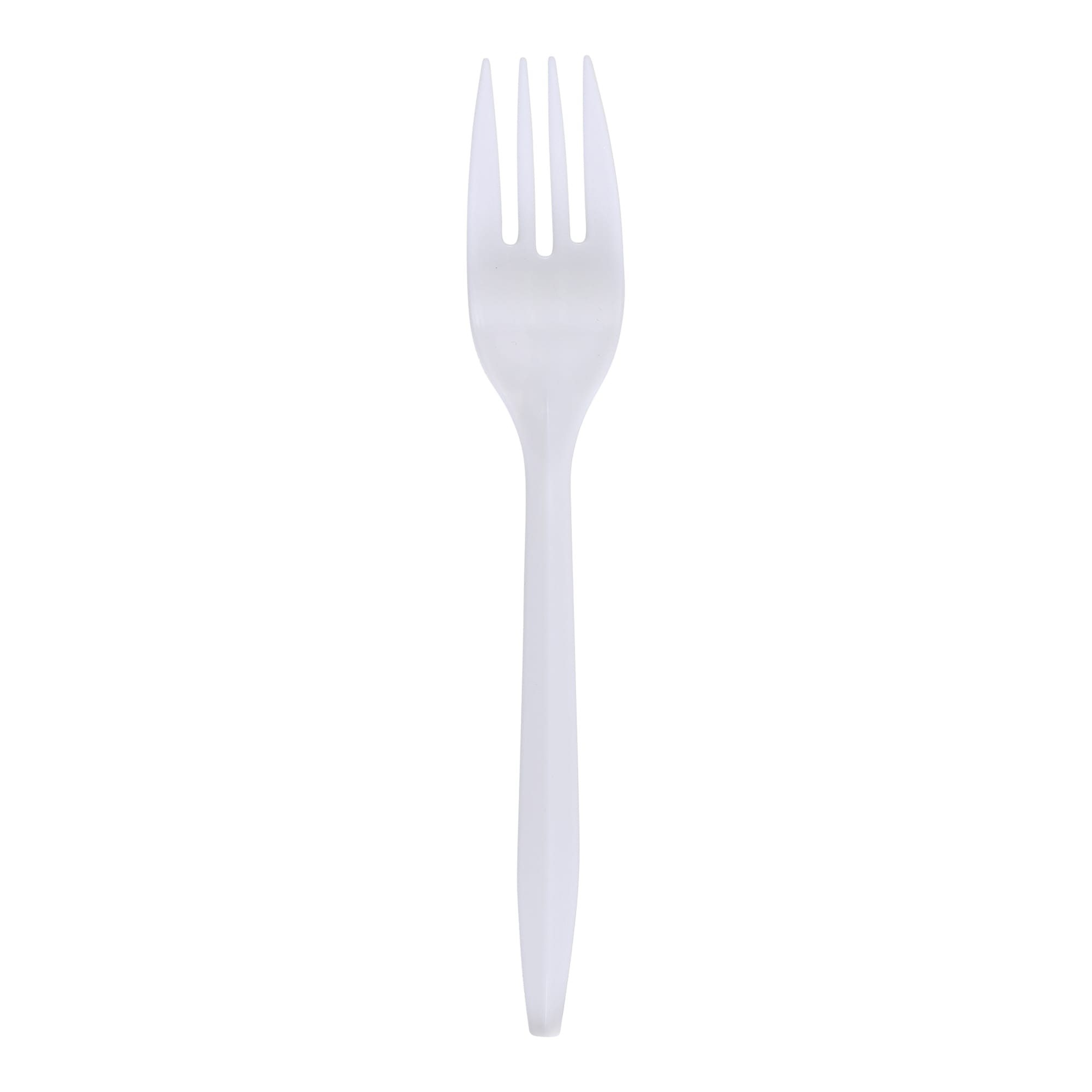 Empress E178001 Medium Weight Fork Polypropylene White Wrapped Dense Pack