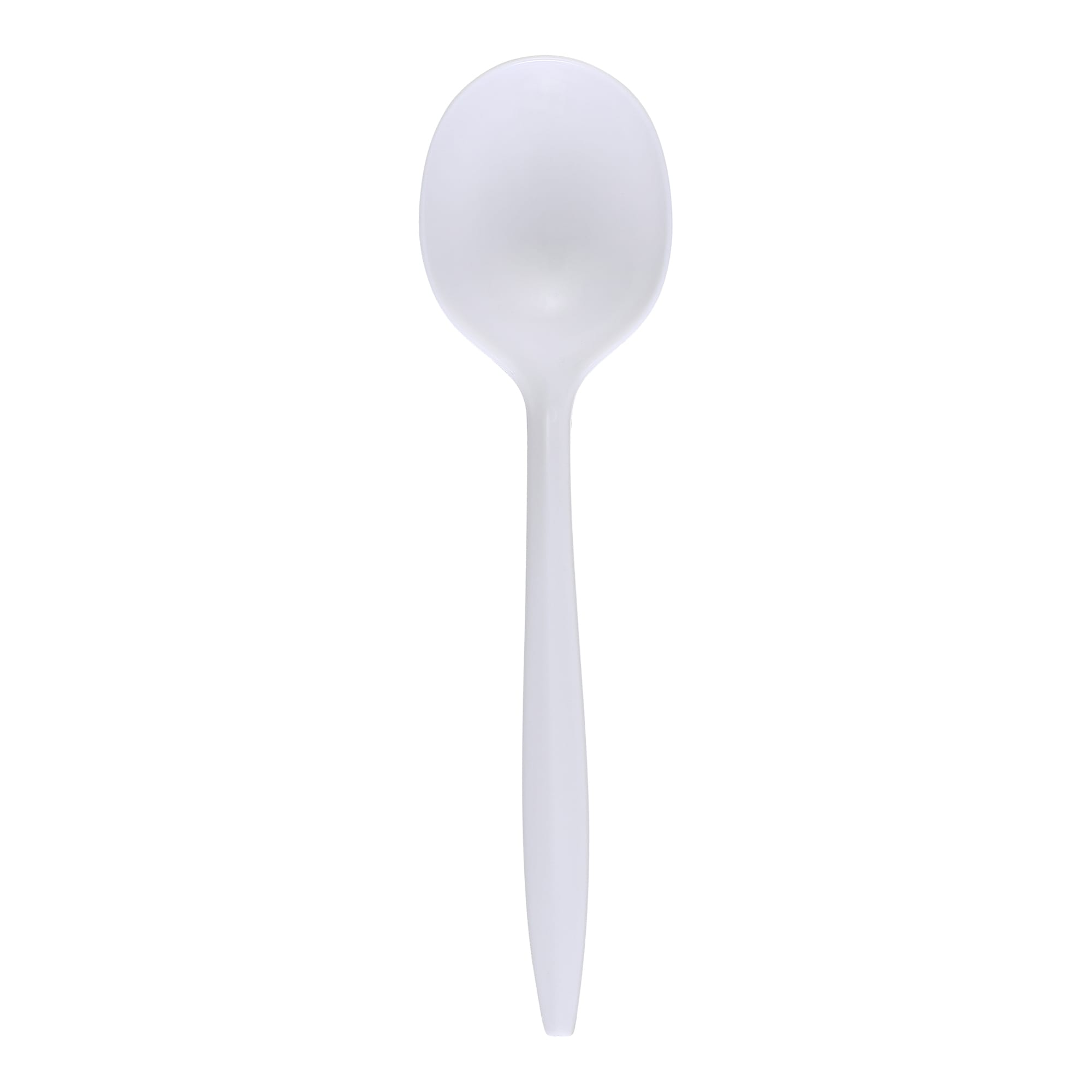 Empress E178004 Medium Weight Soupspoon Polypropylene White Wrapped Dense Pack