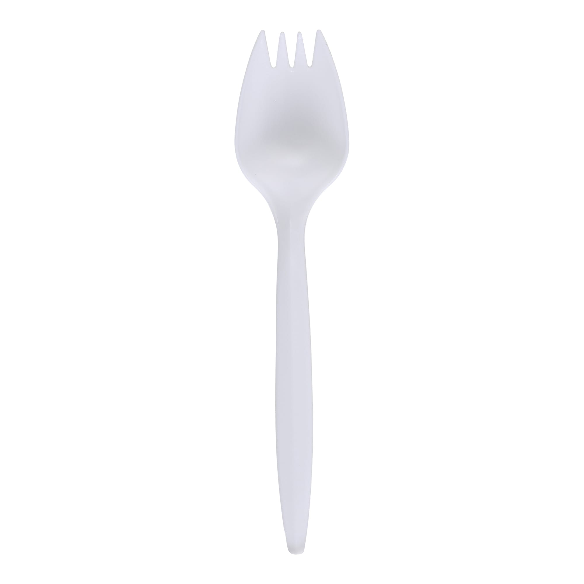 Empress E178020 Medium Weight Spork Polypropylene White Wrapped Dense Pack