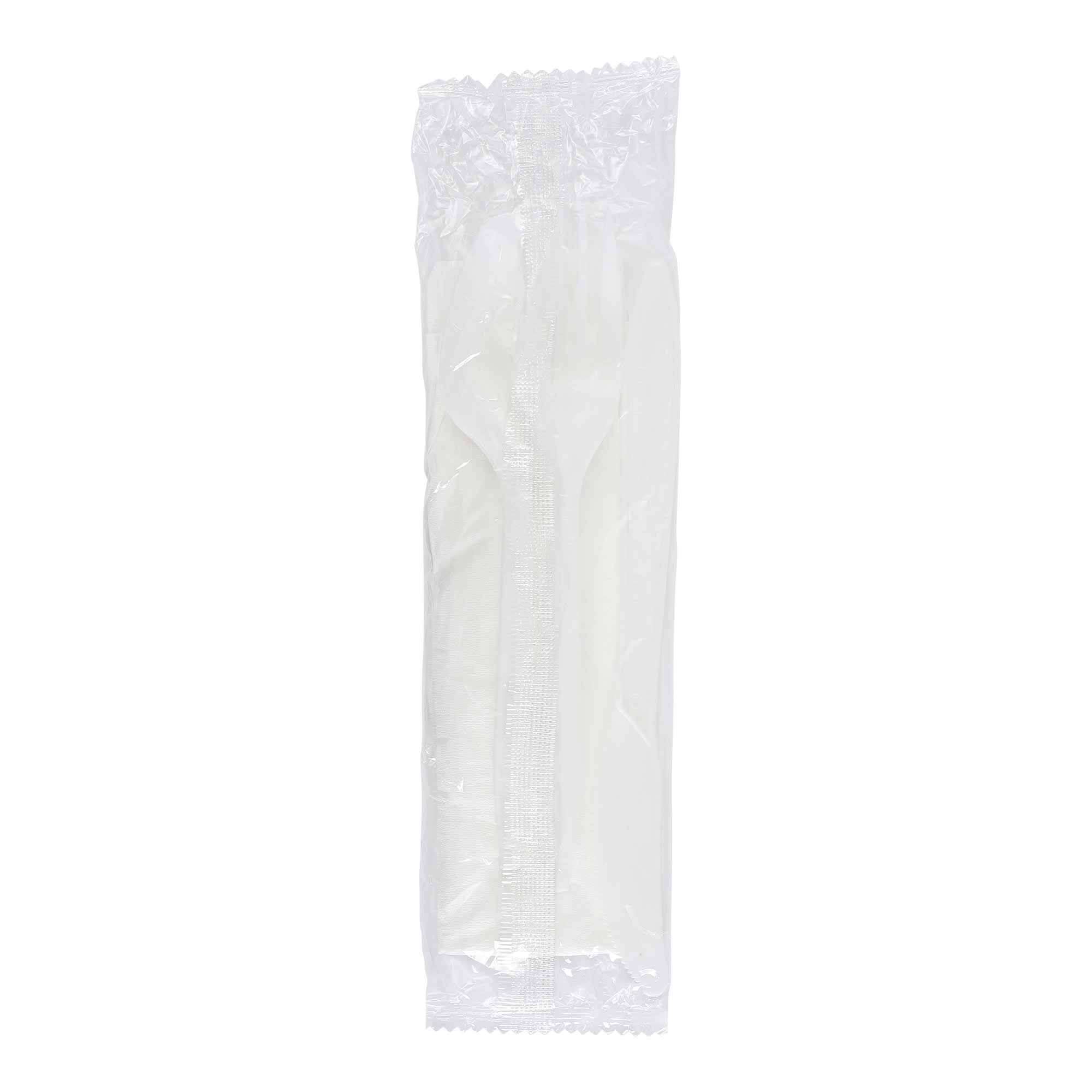 Empress E176020 Medium Weight White Kit Polypropylene Knife Fork Teaspoon Napkin 1Ply