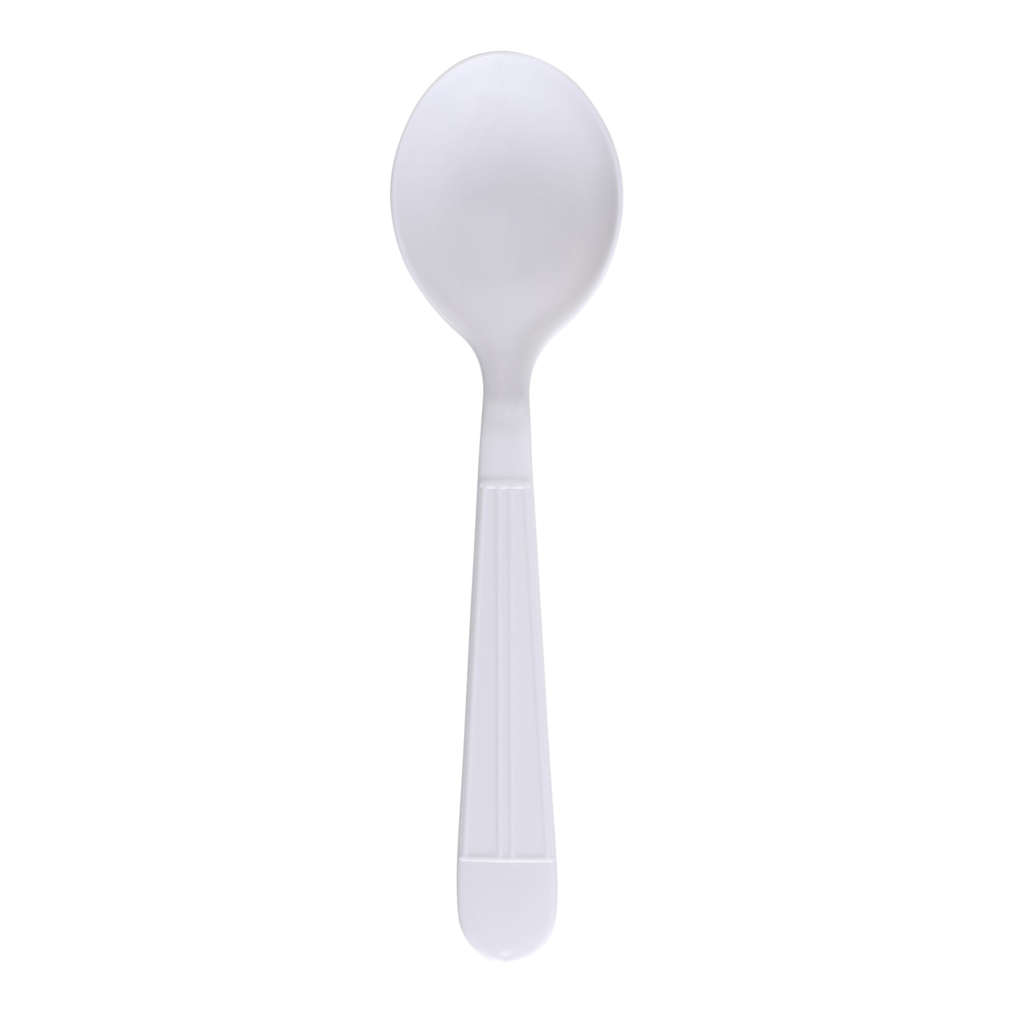 Empress E177004 Heavy Weight Soupspoon Polypropylene White Dense Pack