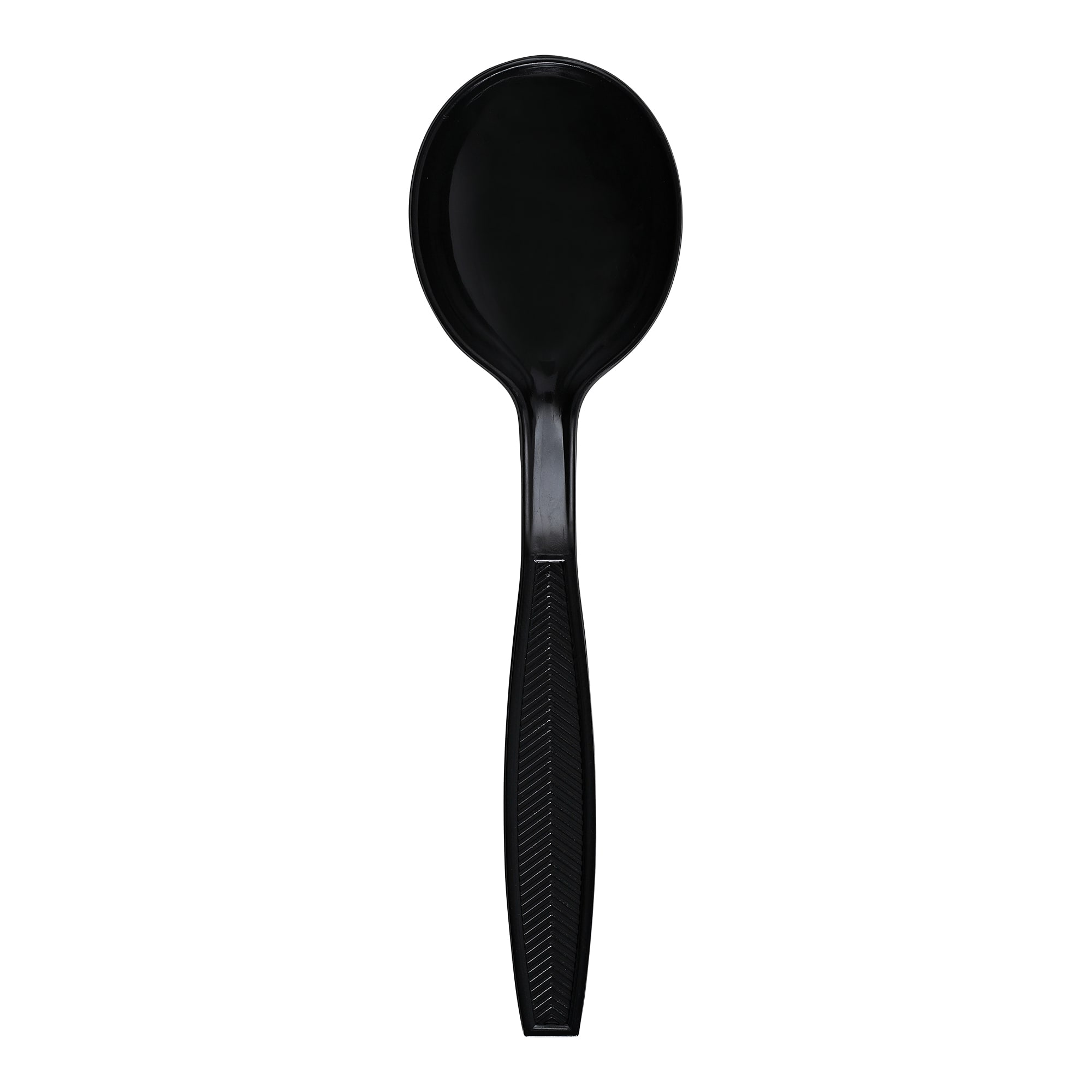Empress E183004 Heavy Weight Soupspoon Polystyrene Black Dense Pack