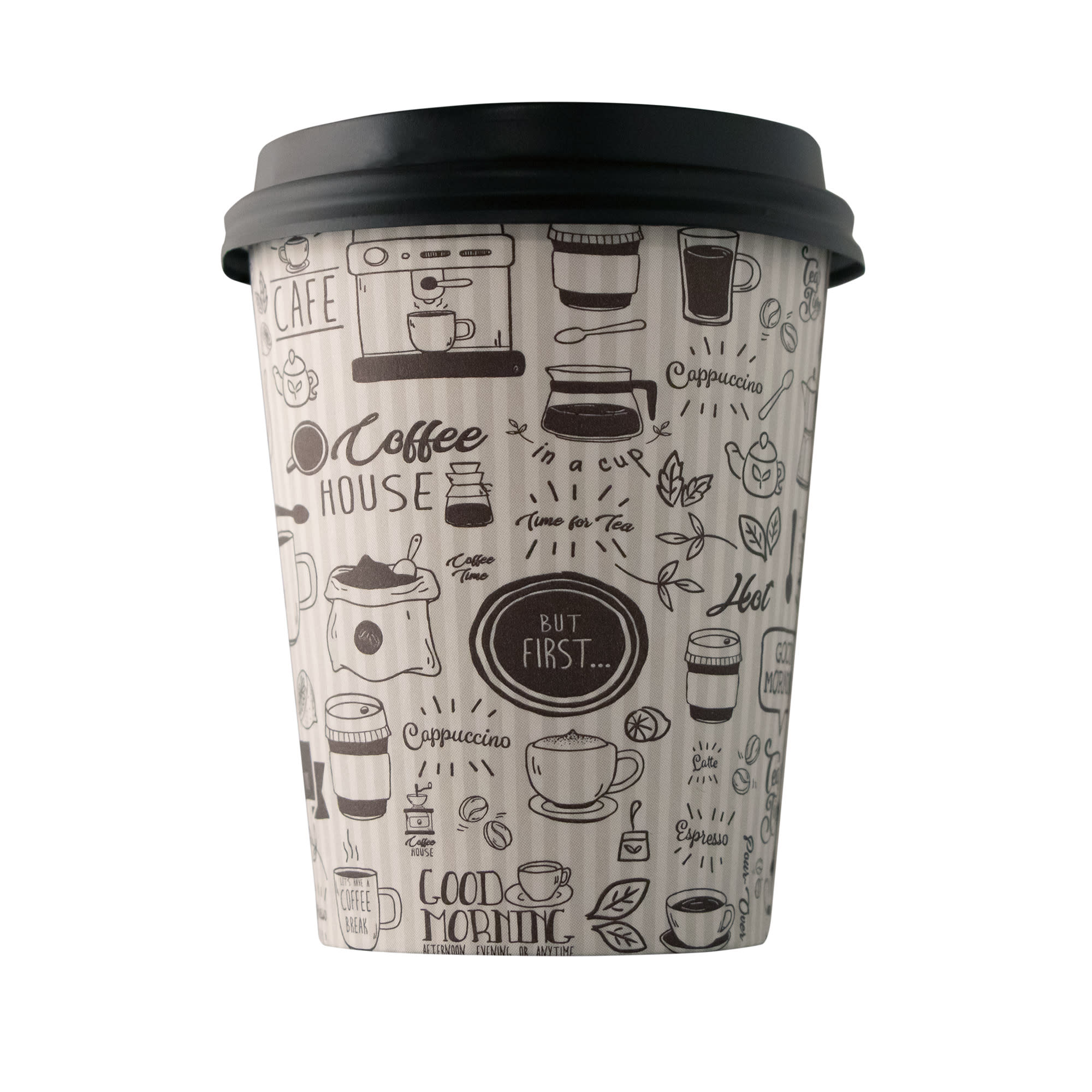 Empress EHC16-P Paper Hot Cup 16oz Stock Good Day Print