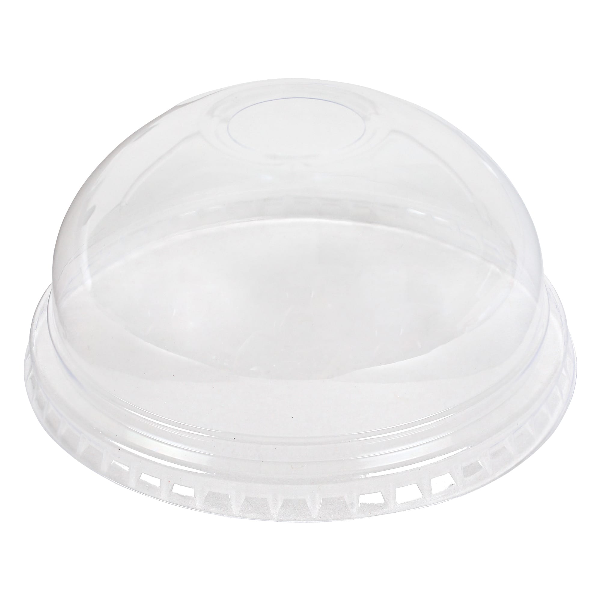 Empress EPETDL12TH Dome Lid w/ Hole Fits 9oz Squat & 12oz Tall PET Cups