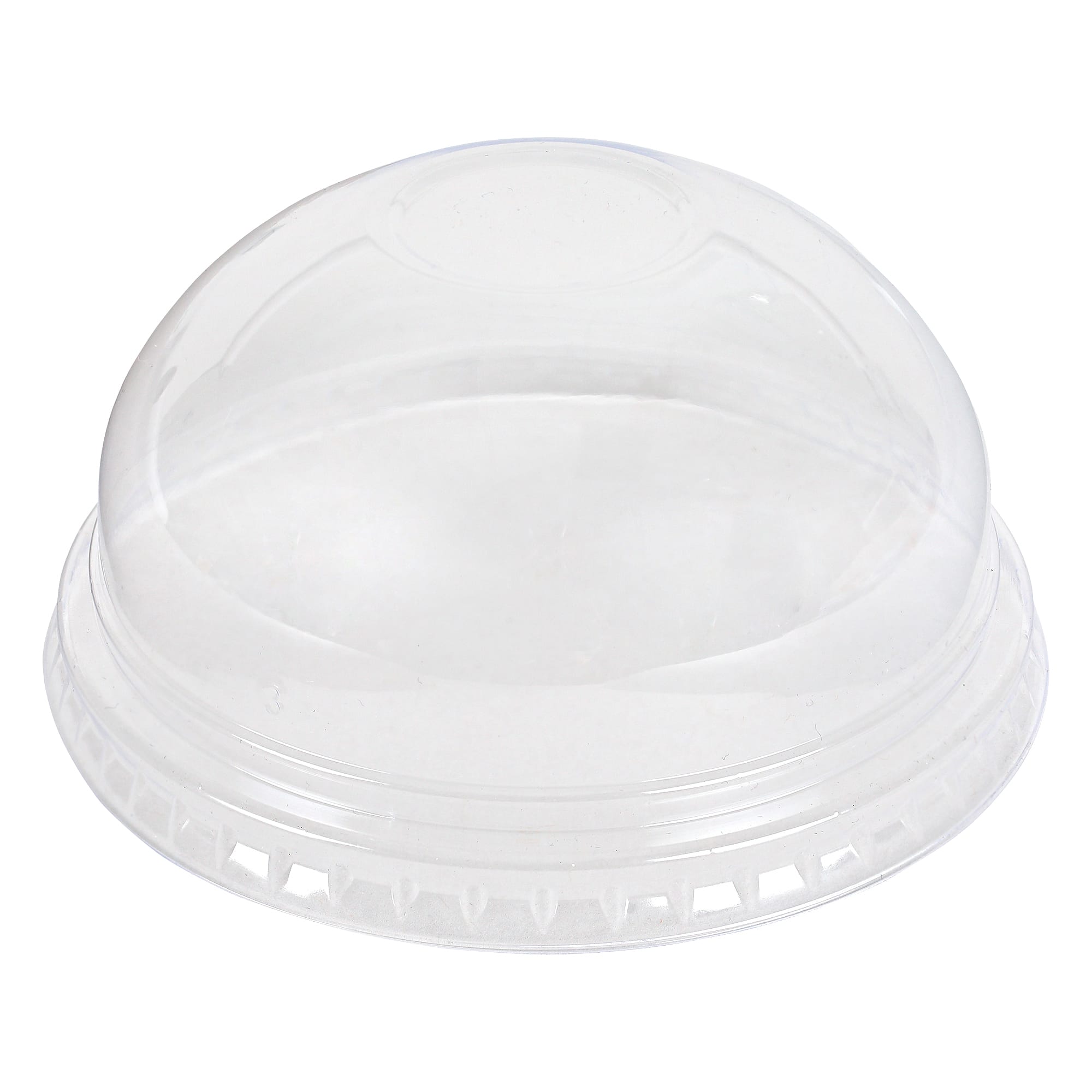 Empress EPETDL12T Dome Lid w/ No Hole Fits 9oz Squat & 12oz Tall PET Cups