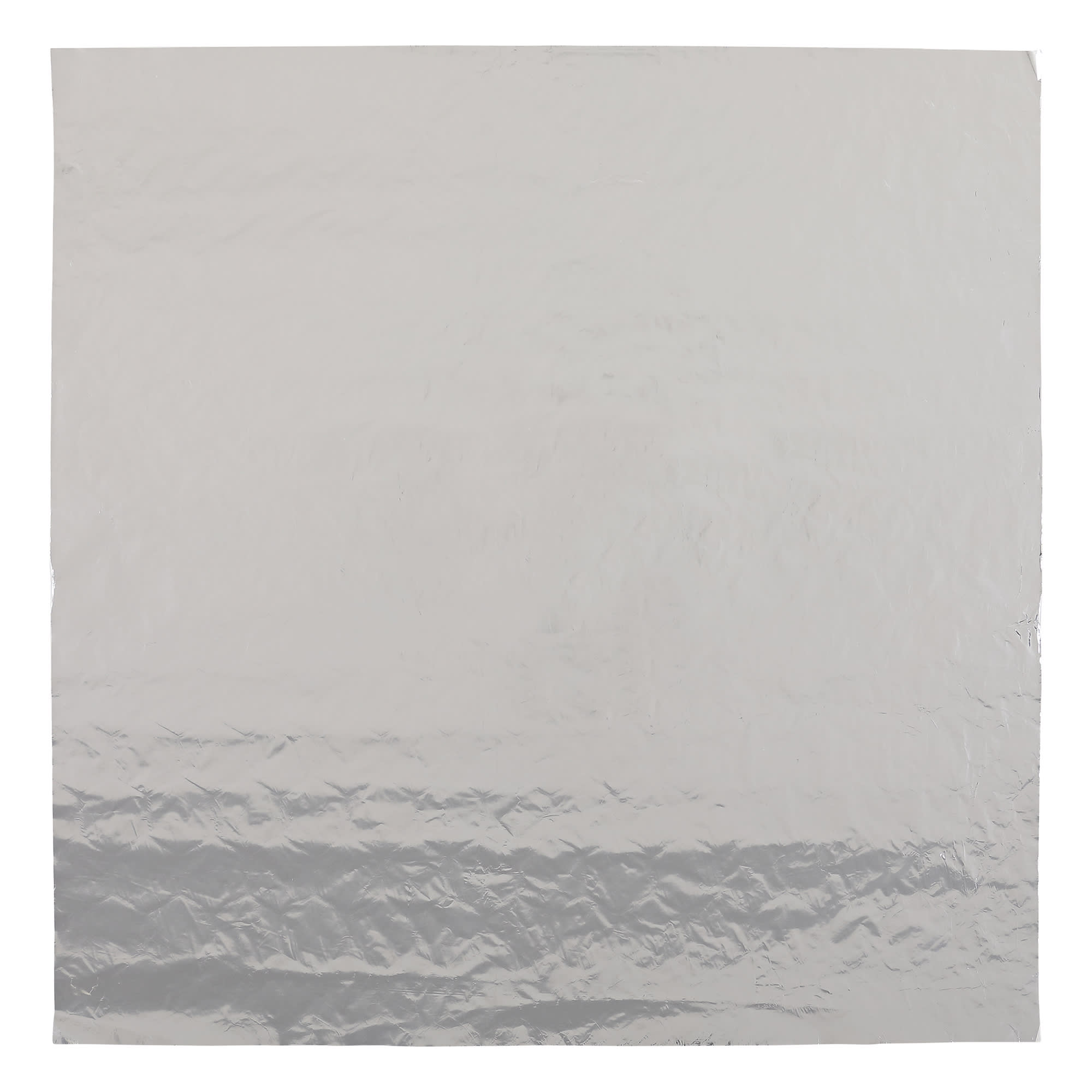 Empress EMPCF1212 Plain Cushion Foil Wrap 12" x 12", Silver / White