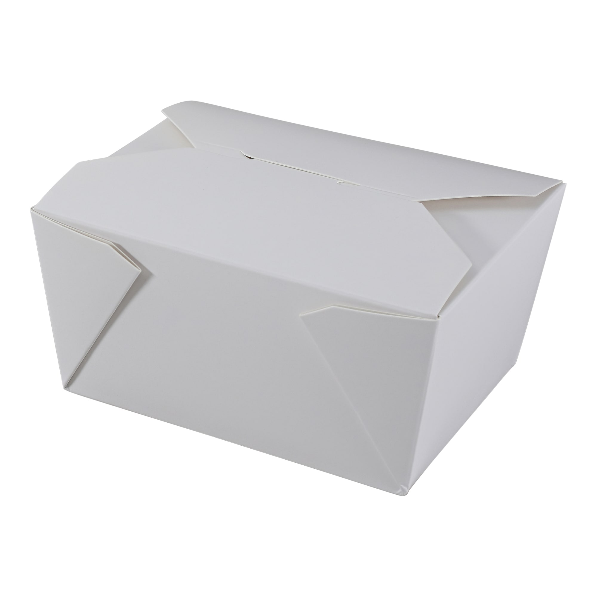 Empress EMPFDBX1-W #1 Folded Takeout Box White 4.875" x 3.5" x 2.5"