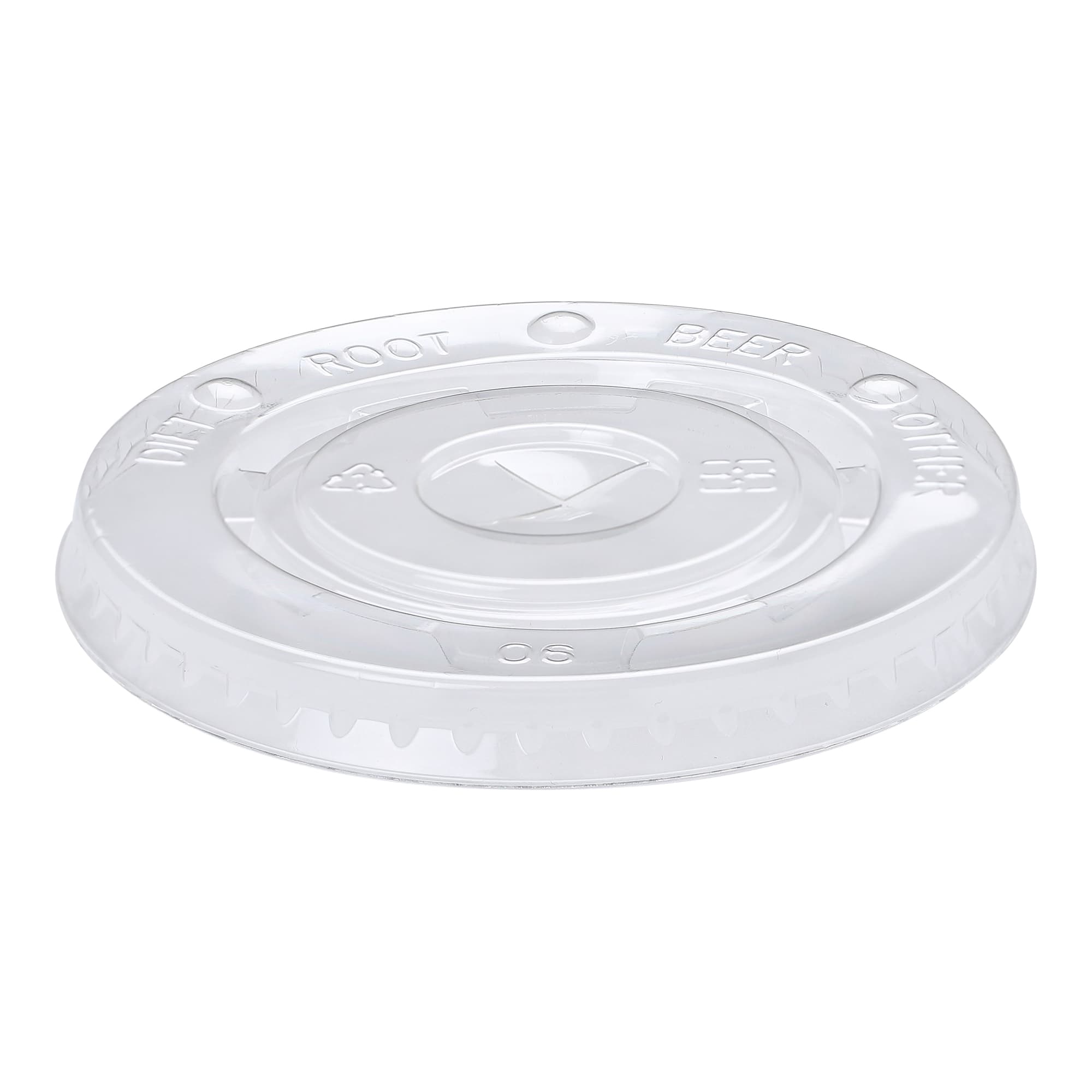 Empress ECCFLID-12-22 Paper Cold Cup Lid w/ Slot For 12 - 22 oz