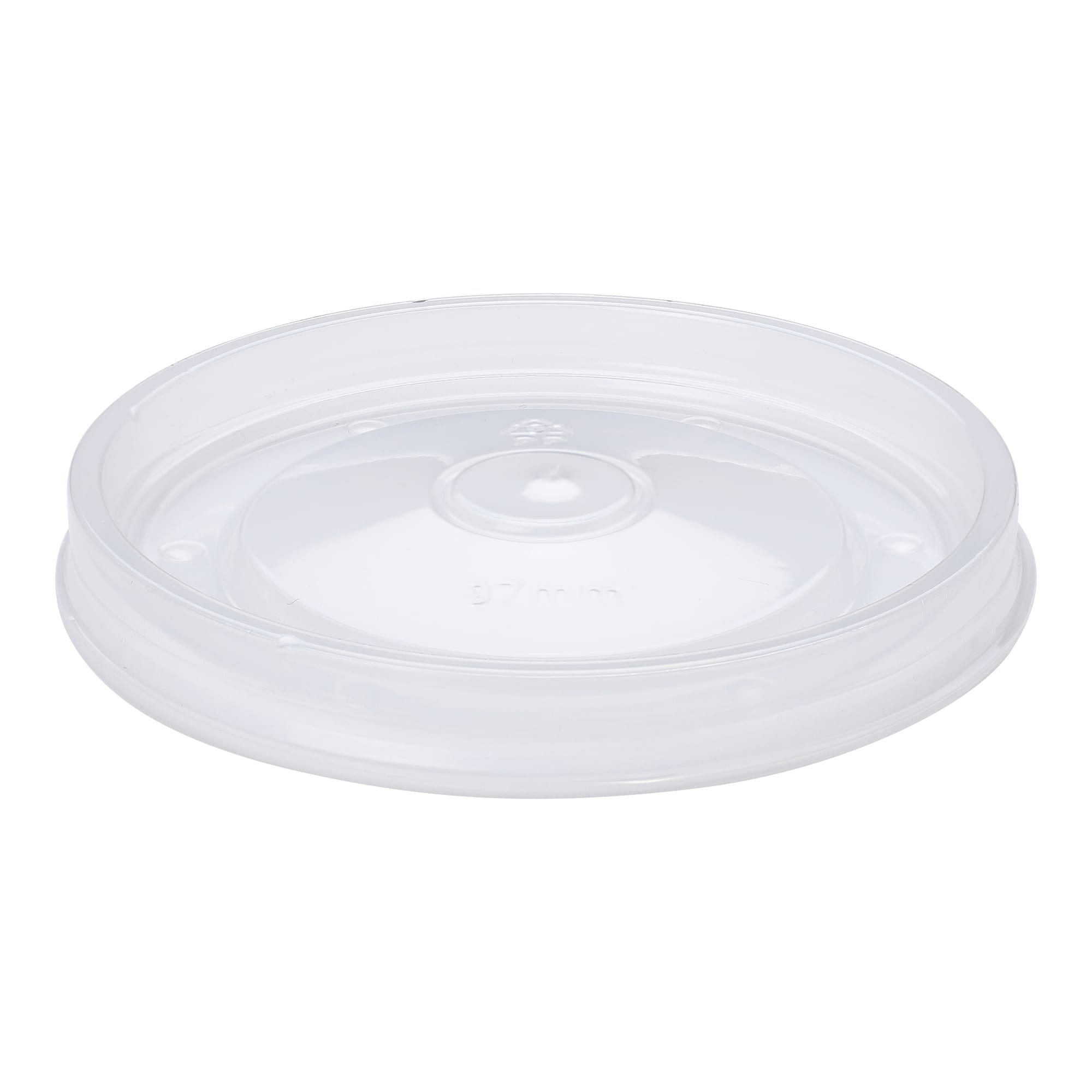 Empress EFC-97PPLID Plastic Lid Clear PP For Paper Soup Containers 8oz-16oz