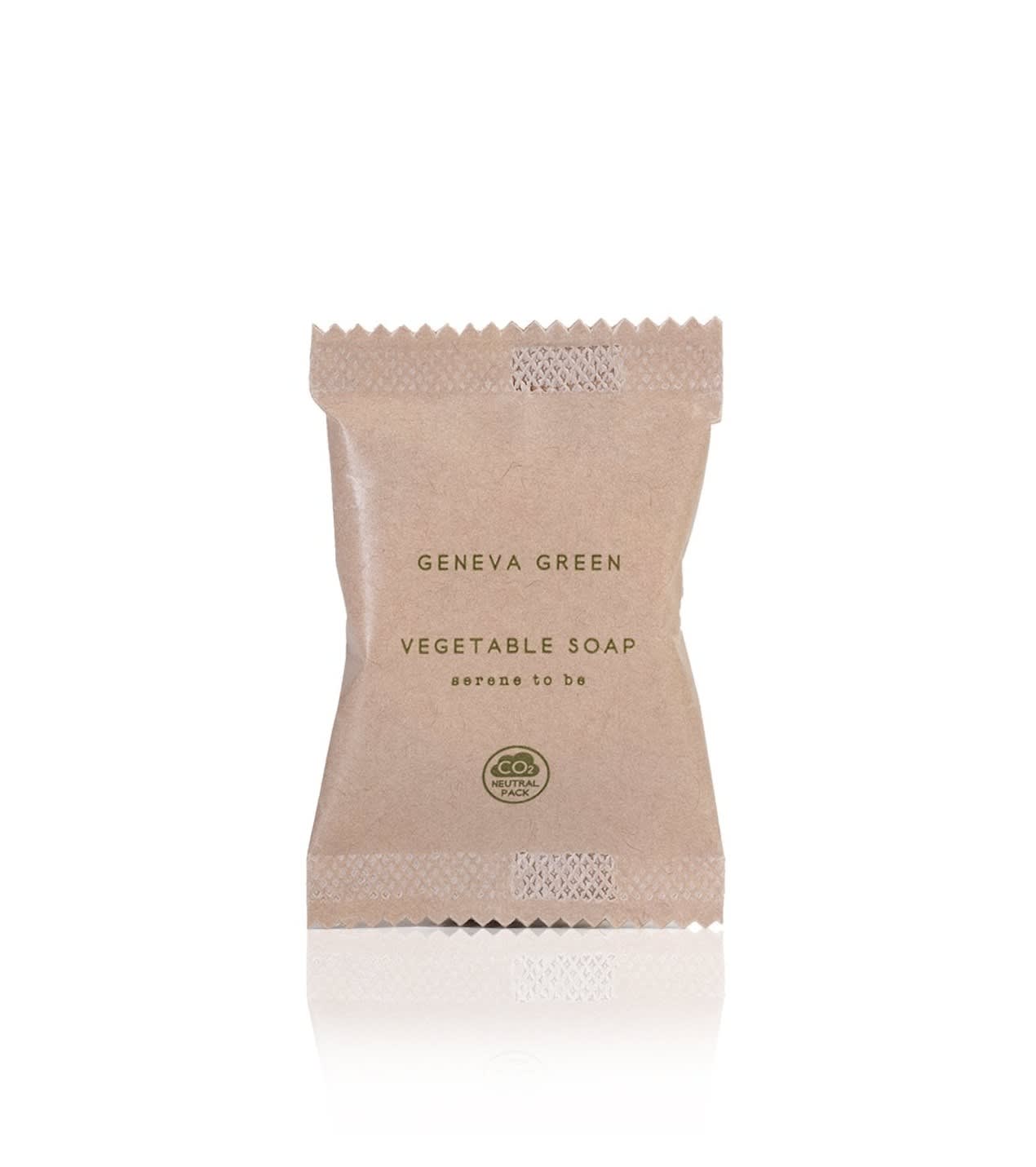 GFL Cosmetics B0915GR Vegetable Soap, 15 gram, Flow-Pack, Geneva Green Green Certified