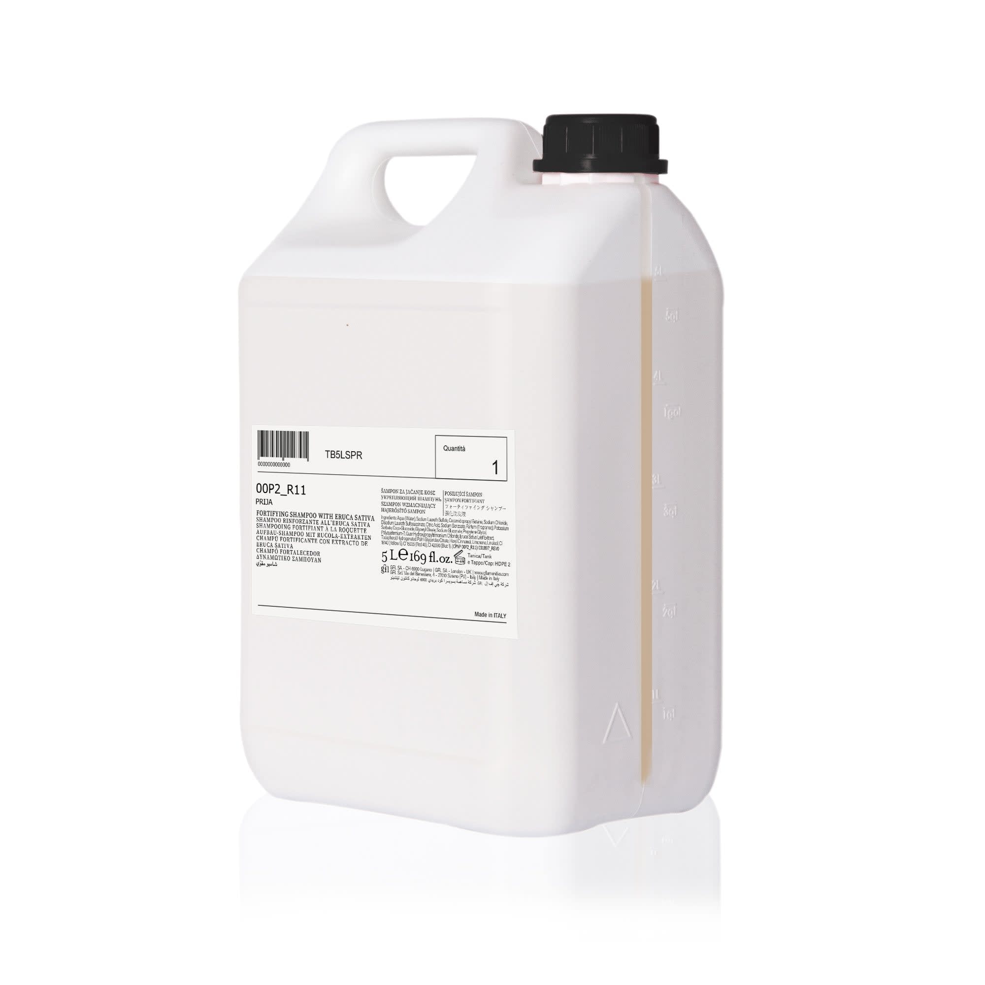 GFL Cosmetics TB5LSPR Fortyfing Shampoo With Eruca Sativa, 5 L, Prija Fine Perfumery