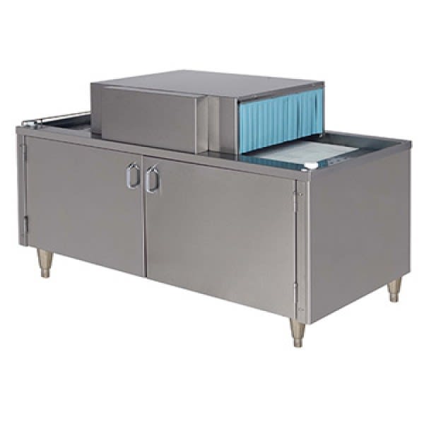 Champion CG4 Underbar Glasswasher, Straight Conveyor, Low-Temp Sanitizing, 48" Cabinet, 2000 Glasses/Hr