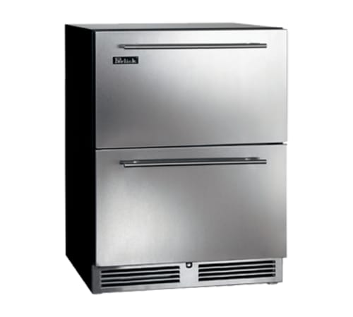 Perlick HB24FS-SD-STK ADA Series Undercounter Freezer, Stainless Steel Drawers, 4.8 Cu. ft. Capacity
