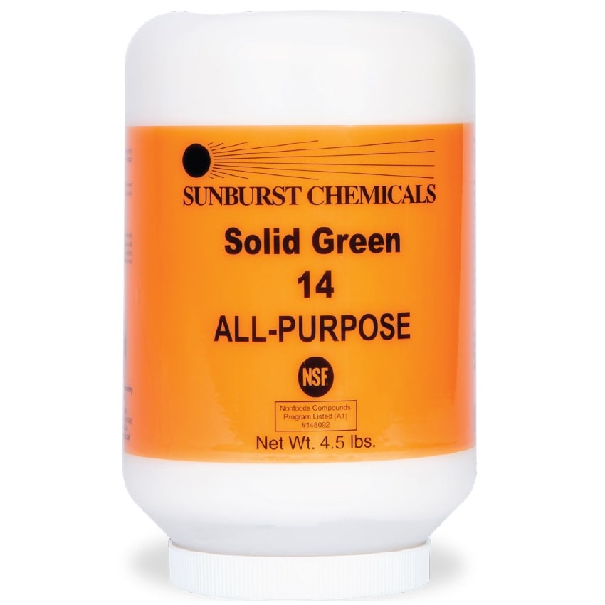 Sunburst Chemicals 6004S1 SOLID GREEN 14 Solid All-Purpose Degreaser Refill, 5 lbs.