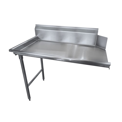 Advance Tabco DTC-S70-48L 47" Straight Dish Table - Right to Left