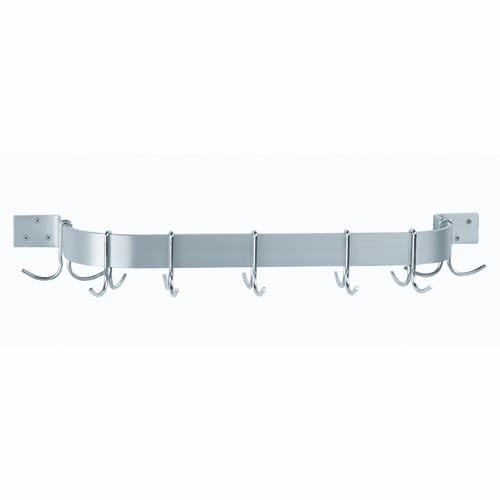 Advance Tabco SW1-60-EC-X 66" W Stainless Steel Double Hook Special Value Pot Rack