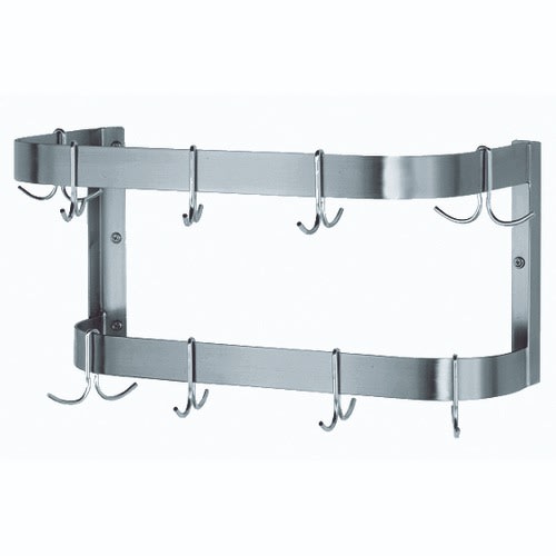 Advance Tabco SW-72-EC-X 72" W Stainless Steel Double Hooks Special Value Pot Rack