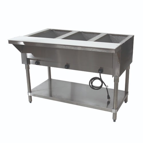 Advance Tabco HF-3E-120-X 3 Pan Electric Hot Food Table - 120 Volts