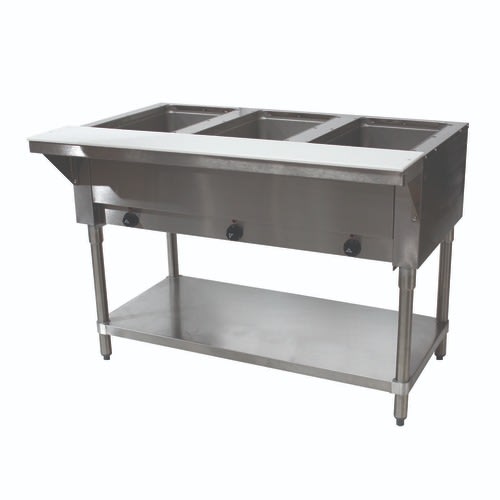 Advance Tabco SW-3E-240-X 47-1/8" W x 30-5/8" D x 34-1/8" H Stainless Steel Hot Food Table