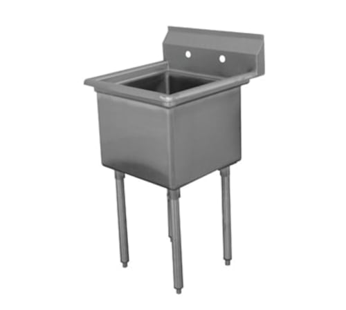 Advance Tabco FE-1-2424-X Special Value One Compartment Sink, 24" x 24" Bowls