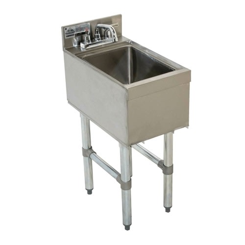 Advance Tabco CR-HS-15-X 15" W x 21" D Stainless Steel 1 Bowl Special Value Underbar Basics Hand Sink