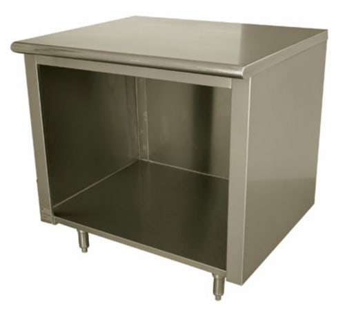 Advance Tabco EEB-SS-306-X Open Front Cabinet Base Work Table, with Top, and - 720"W x 300"D x 35.50"H