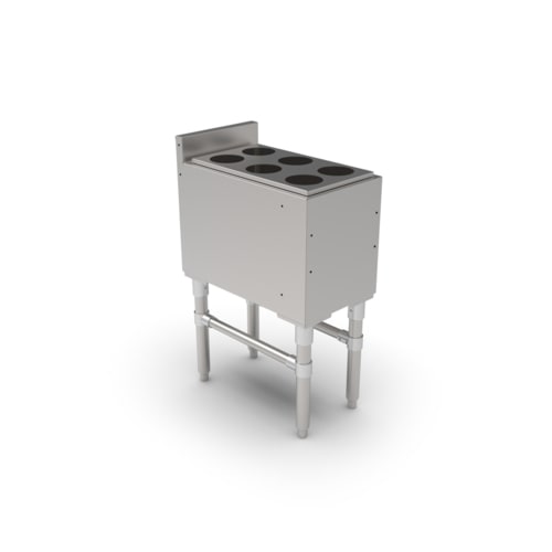 John Boos UBIB-2112-X 12" x 21" Underbar Ice Bin/Cocktail Unit