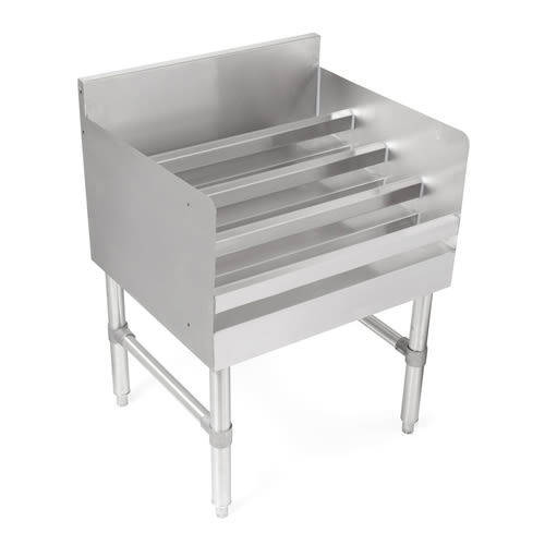 John Boos UBLD-2112-X 12" Stainless Steel Underbar 4-Step Liquor Display
