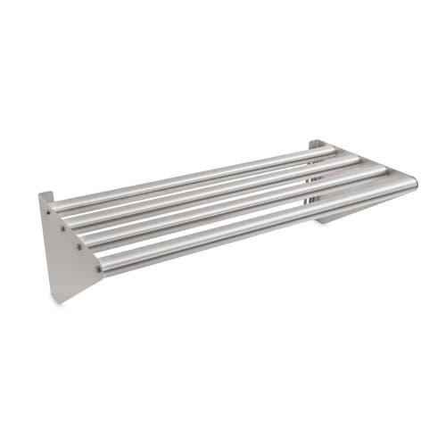 John Boos BHS1660-T-X 60" x 16" Tubular Stainless Steel Wall Shelf