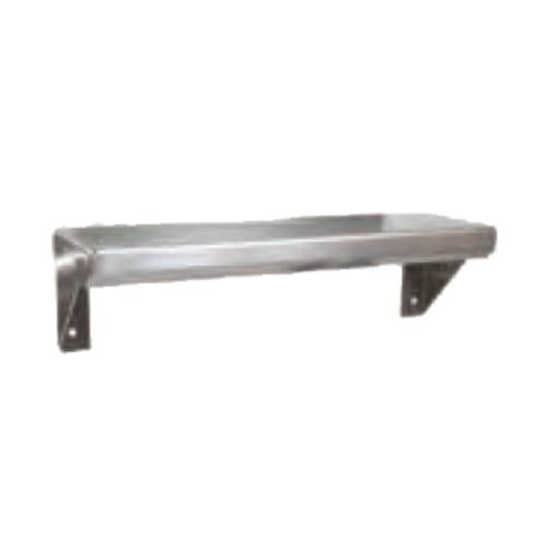 John Boos BHS5186-X 18" x 5" Stainless Steel Wall-Mounted Lavatory Shelf