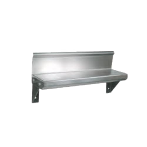 John Boos BHS524R6-X 24" x 5" Stainless Steel Wall-Mounted Lavatory Shelf