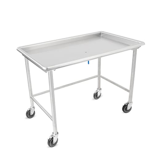John Boos DST6-3073SBW-C-X 72-7/8" x 30-3/8" Dish Sorting Table with 2-1/4" Raised Edge and Casters