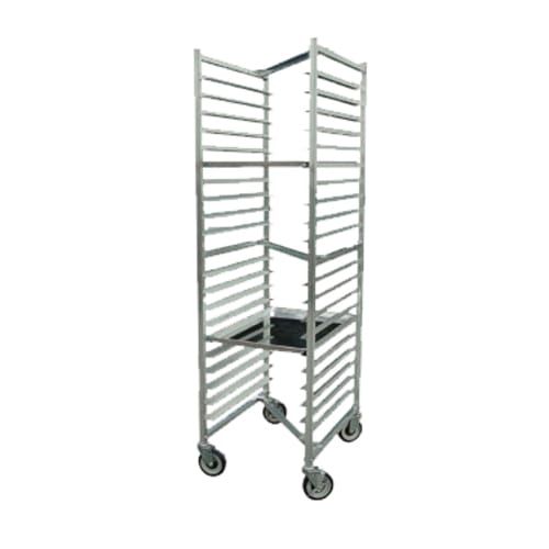John Boos ABPR-1820-ZN-X 20-Tier Aluminum Bun Pan Rack, Front Loading