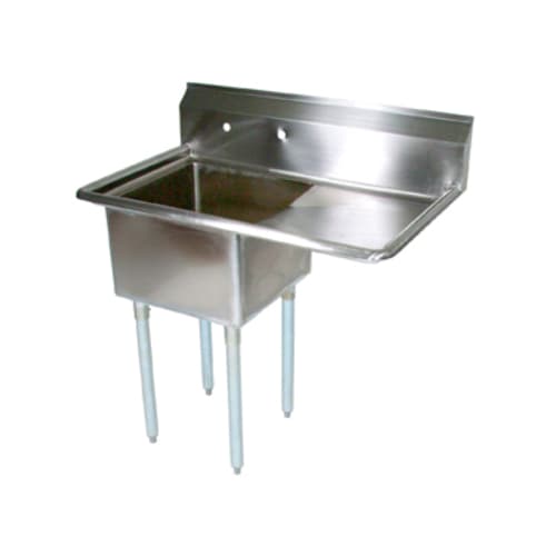 John Boos E1S8-1620-12R18-X E-Series One Compartment Sink with 16" x 20" Bowl
