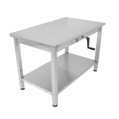 John Boos LT6-3072SSW-X 72" x 30" Stainless Steel ADA Work Table with Flat top, Stainless Steel Legs and Undershelf