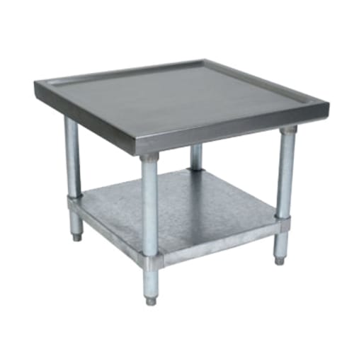 John Boos MS4-2430GSK-X 30" x 24" Equipment Stand with Marine Edge, Galvanized Steel Legs and Undershelf