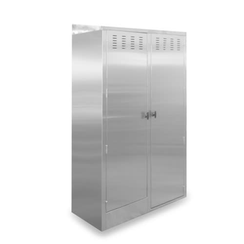 John Boos PBJC-224884-R-X 48" Stainless Steel Janitor Cabinet with 20" x 16" x 12" Deep Mop Sink
