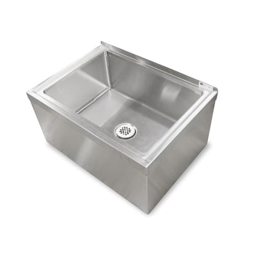John Boos PBMS2424-6-X Mop Sink, 24" x 24" x 6" Deep Bowl